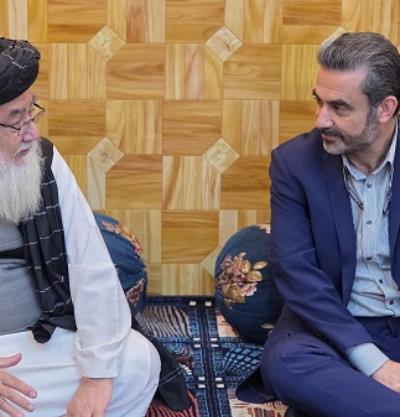 دیدار سرکنسول جمهوری اسلامی ایران با حاج فتح خان تاجر برجسته و فعال در حوزه حمل‌ونقل